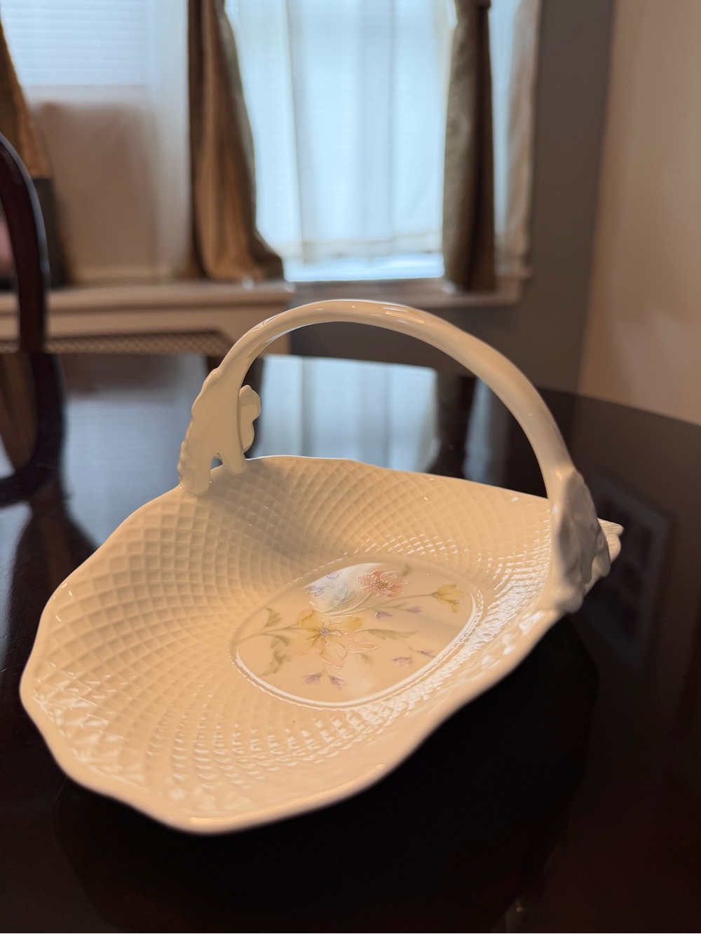 Mikasa Pastel Garden bone china basket - catch all #cottagecore